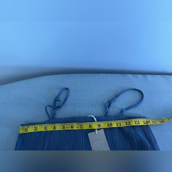 Madewell The Goldie Dress in Plissé NWT Size 00 - Picture 5 of 14